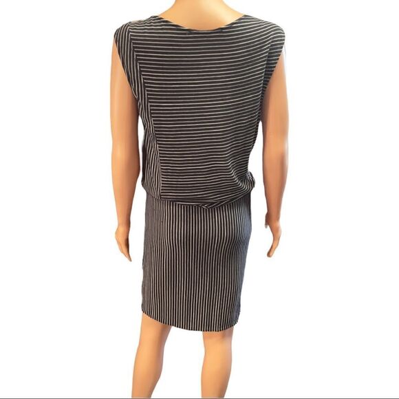 Derek Lam Striped Drape Jersey Dress SMALL - Picture 3 of 15